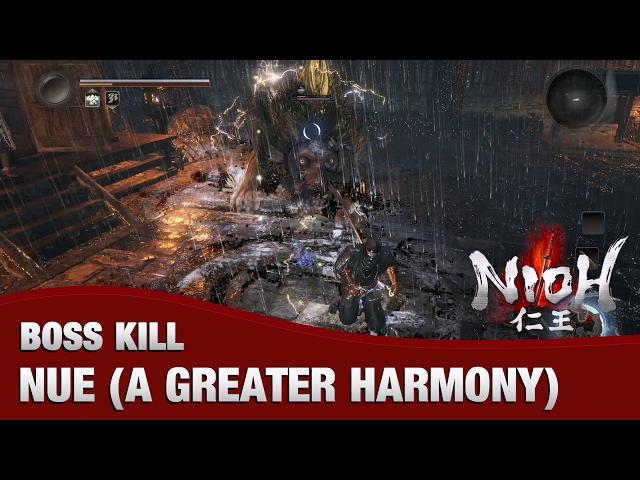 Nioh Boss Kill - Nue (A Greater Harmony Dojo Mission / Unlocking Onmyo Mystic Arts)