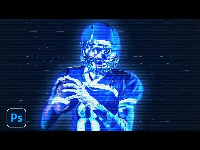 Create the Hologram Effect With Photos | Adobe Photoshop Tutorial