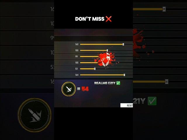 Headshot Sensitivity For Realme mobile #freefire #headshot #ffsensitivity #FFBDRoadToGlory
