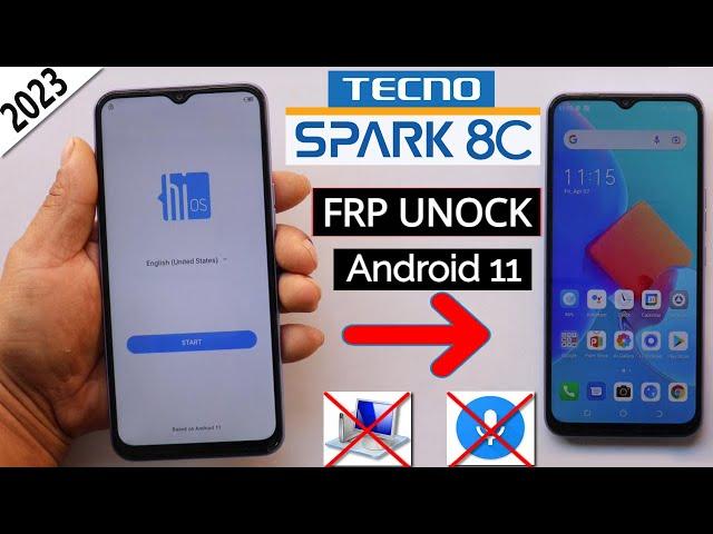 Tecno Spark 8c (KG5K) Android 11 Frp Bypass 2023 Without PC | Without Disable Google Play Service