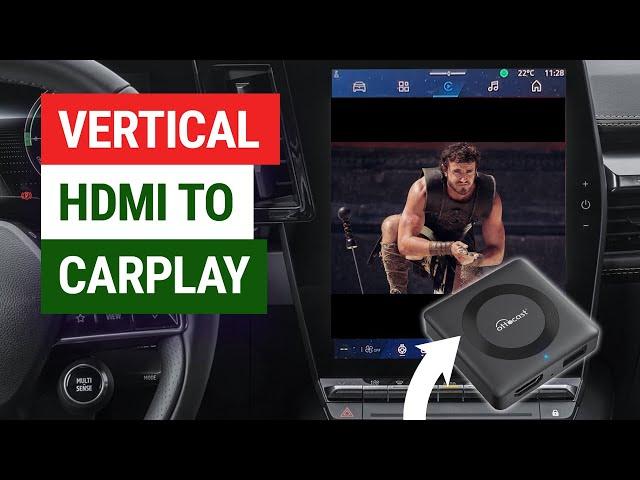 I Test HDMI to CarPlay Adapters On A Portrait Car Display