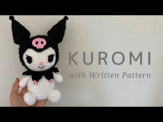Kuromi Crochet Tutorial with Written pattern