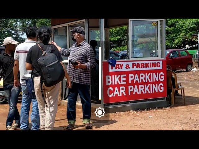 Kozhikode Railway station new pay parking facility/easy parking area in Kozhikode city/sm Street