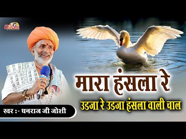 मारा हँसला रे उड़जा उड़जा हँसला वाली चाल | Dhanraj Ji Joshi | Desi Bhajan | Mara Hansla Re