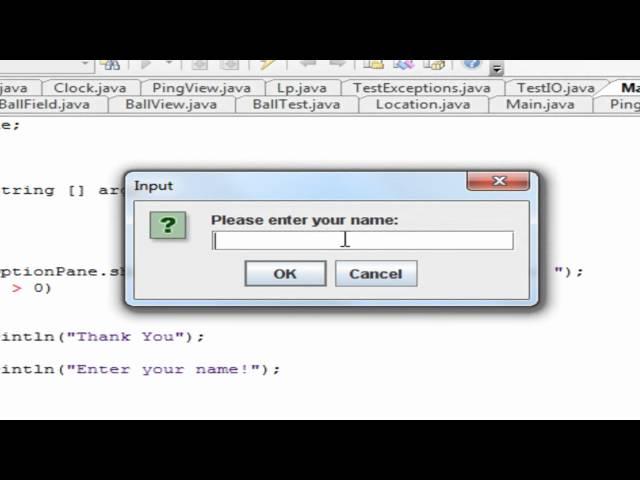 JOptionPane - Java Basics