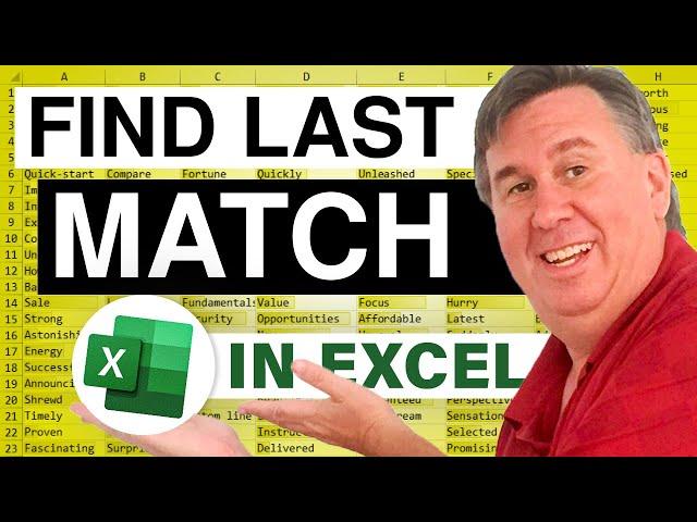 Excel - Excel Gurus Gone Wild: Solve a Tricky Problem with VLOOKUP & MATCH Function - Episode 1073