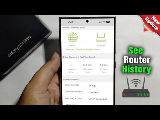 How To See Router History On Samsung Galaxy