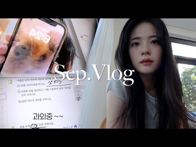 (Eng)의대생 vlog | 9월 일상 기록 ️/ med student's vlog | 과외하고 과외하고 과외하는 하루하루 | 재테크, 필라테스, 설탭