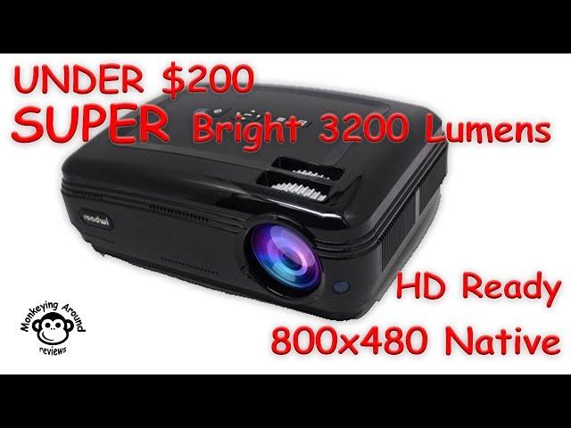 SUPER Bright 3200 Lumens 1080P LED Home Theater Projector by Roadwi review