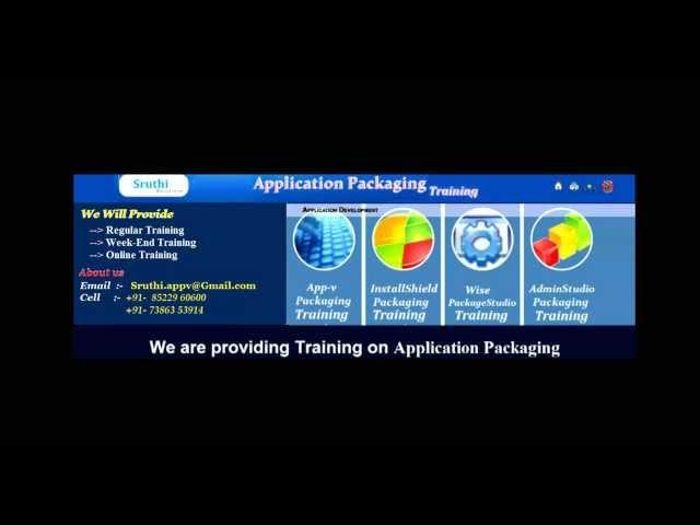 Application Packaging Training Overview