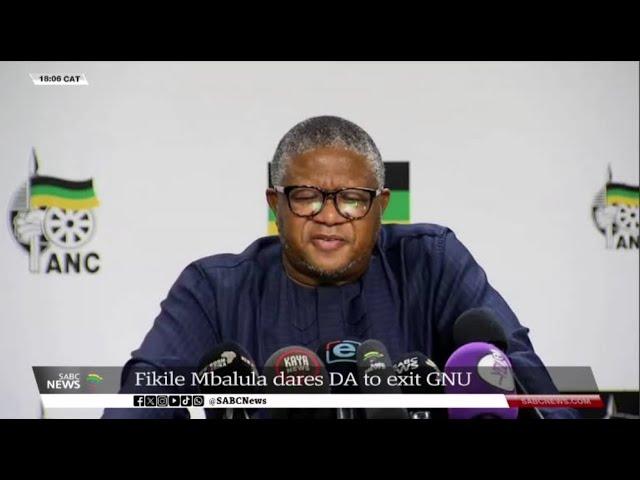 Mbalula dares DA to exit the GNU