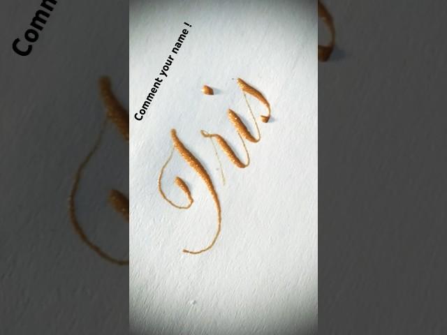 Copperplate calligraphy, tutorial: how I write your name #iris