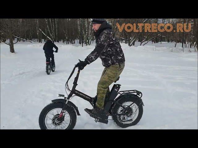 Электровелосипед Фэтбайк EVERIDER Explorer 3000w Electric Fatbike 2022 Обзор Зимний тест Voltreco.ru