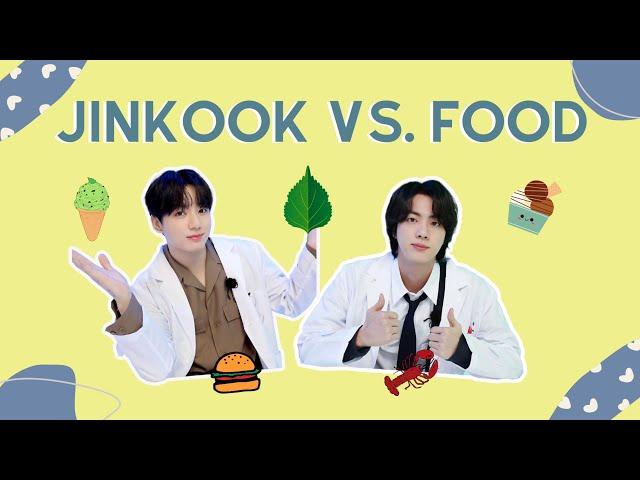 When Jin and Jung Kook Cannot Live Without Bickering (Food Edition)~ JinKook VS Food