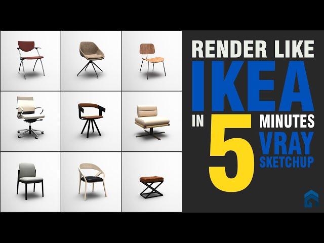 EASY IKEA PRODUCT RENDERING FOR BEGINNERS | SketchUp & VRay Tutorial