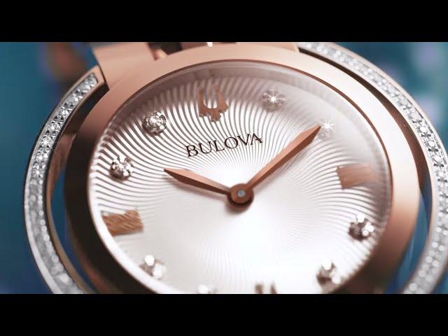 Bulova Watches for Women | Diamond Series - Rubaiyat | Rose-Gold Bracelet