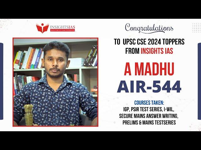  From Dreams to Destiny: Madhu’s Inspiring UPSC Journey with InsightsIAS! 
