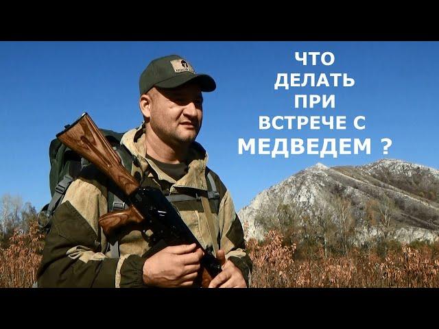 Что делать при встрече с медведем и как ее избежать!