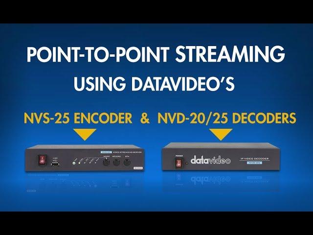 NVS-25 & NVS-20/25: How to Send Video From Your Encoder to Your Decoder