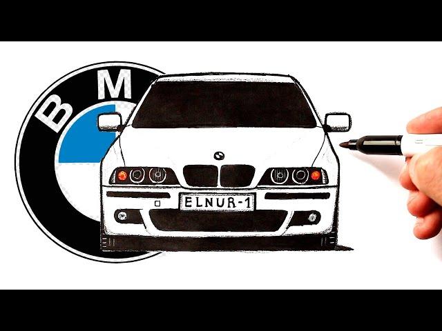 How to draw a BMW E39 | Ehedov Elnur