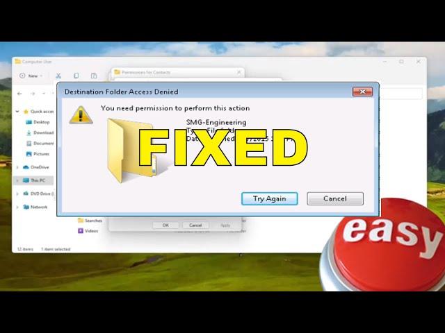 How To Fix Destination Folder Access Denied Error Problem In Windows 11 [Tutorial]