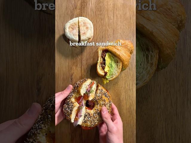 Cheap vs expensive breakfast sandwich