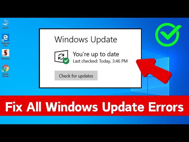 How to Fix All Windows Update Error Problems in Windows 10/11 | Fix Windows Update Errors