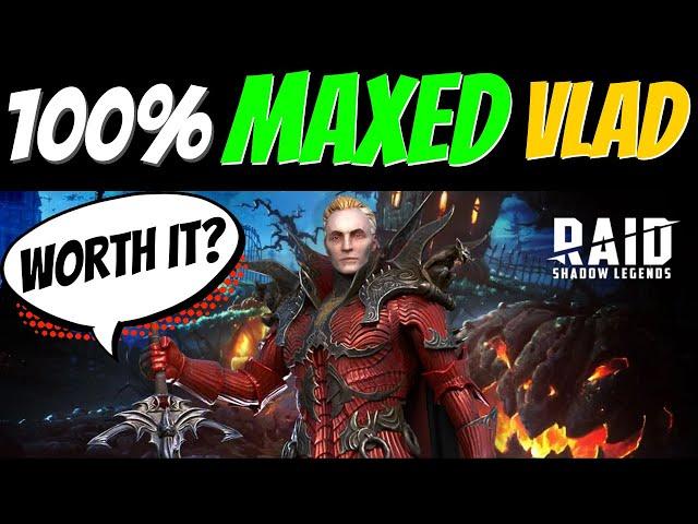 Vlad 100% Maxed! Thorough Champion Showcase!  Raid: Shadow Legends