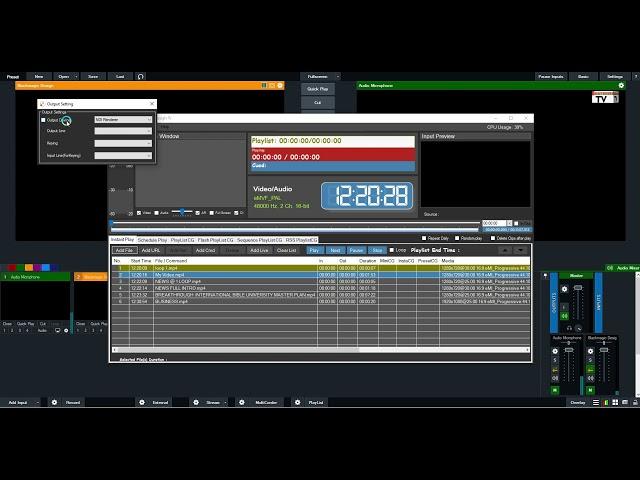 INSTA PLAYOUT 4.5 & VMIX 23 AUTOMATION Ultimate Playout Automation tool for broadcasters