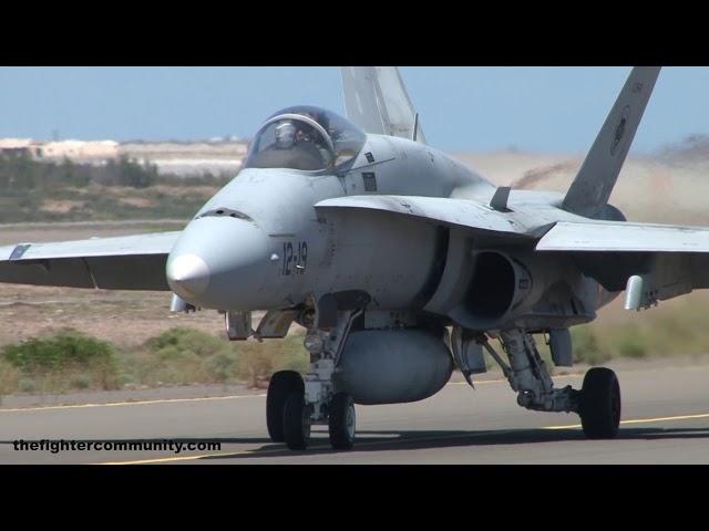 DACT Air Ops. EF-18 Hornet del Ala 12. Ejercito del Aire