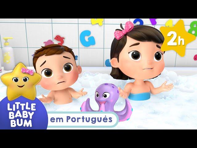 Procure e Ache na Hora do Banho | Little Baby Bum | Moonbug Kids | Músicas Infantis em Português