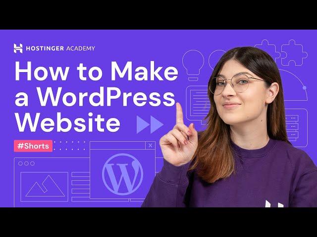 How to Make a WordPress Website #shorts