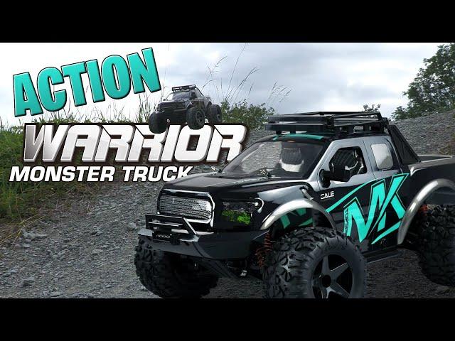 Amewi Junior Warrior Monster Truck 1:10 | Action on BMX Track