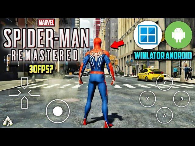  Marvel's Spider-Man Remastered on Android Gameplay - Winlator (Windows Emulator)