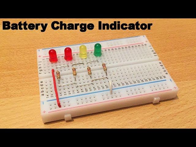 Battery charge indicator without IC