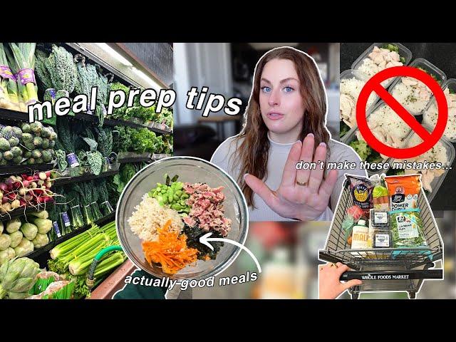 MEAL PREP tips & tricks YOU NEED TO KNOW (beginner friendly + how to stop making boring food)