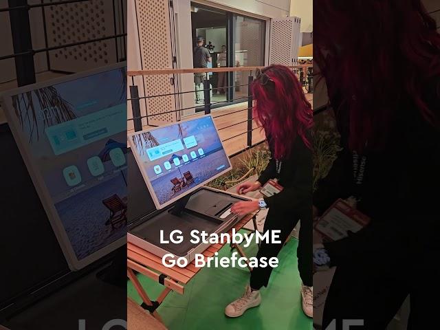 LG StanbyME Go Briefcase TV hands on #ifa2023