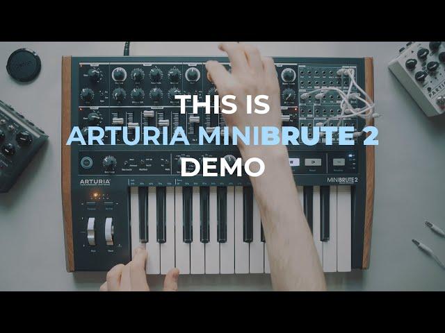 Arturia Minibrute 2 Analog Synth Demo | No Talking