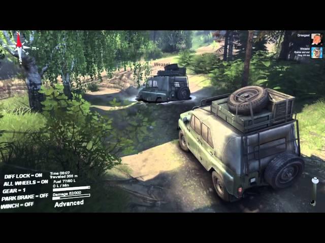 Spintires - The Plains CO-OP w/ WeaselZone - Part 1/3