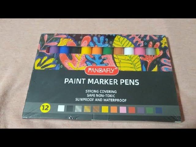 PANDAFLY Paint Marker Pens, 12 Colors Permanent Acrylic Paint Markers Review, Confusing