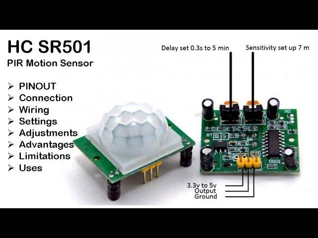 PIR Motion Sensor Pinout and Connection by Manmohan Pal