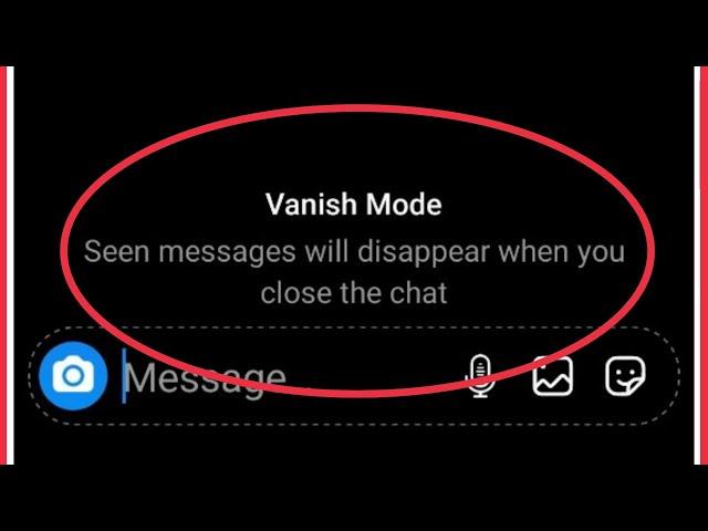 Instagram Message || What is Vanish Mode & Use This Features in Instagram