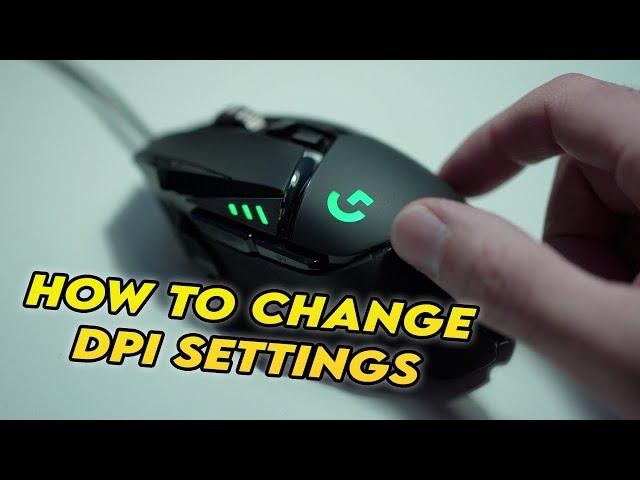 Logitech G502 Hero Mouse : How to Change DPI Settings