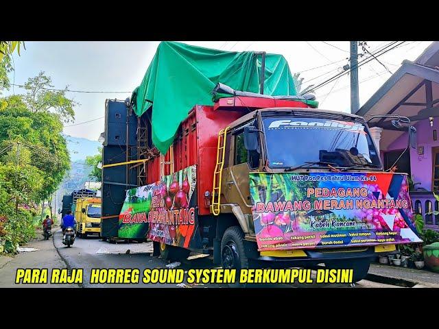 Keren...60 sound system berbaris di garis start karnaval akbar ponpes bahrul ulum ngantang