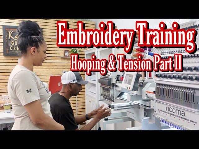 How to hoop hats & set tension on a single & multi head embroidery machine! | THE RIGHT WAY! PART II