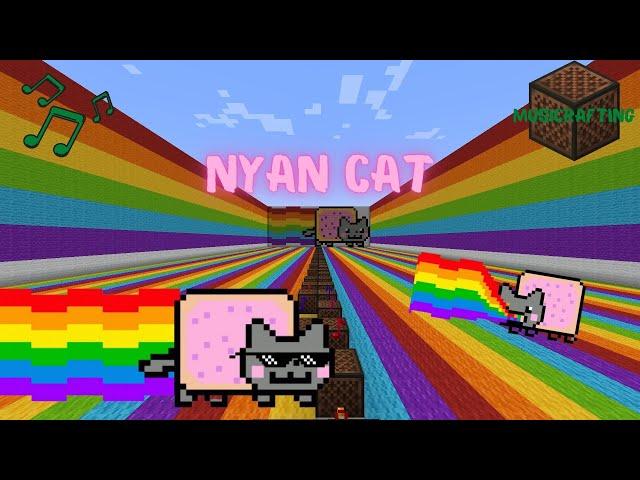 Музыка Nyan Cat в Майнкрафте [Minecraft Noteblock] #minecraft #nyancat #нянкэт #майнкрафт #радуга