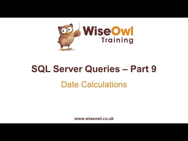 SQL Server Queries Part 9 - Date Calculations