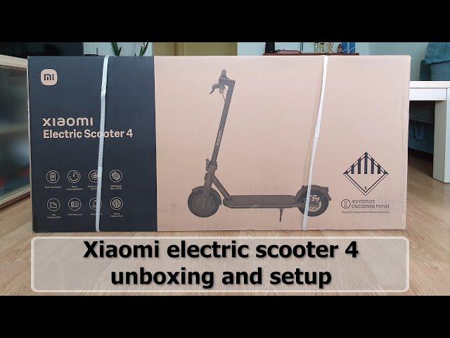 Xiaomi Electric scooter 4  unboxing and setup 2023