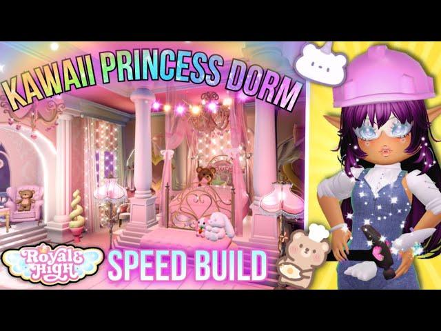 Kawaii Princess Dorm!  *SPEED BUILD* | Royale High Campus 3