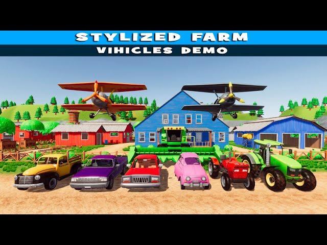 Stylized Farm Vehicles (Unity Asset)